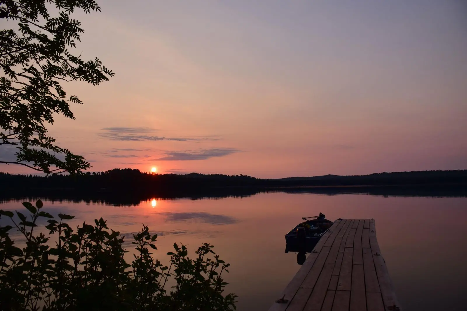Grace Island Dock at Sunset