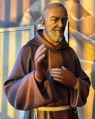 2025 Columbus Catholic Men's Conference (Kasich Hall - Cols., OH) - Padre Pio statue 2