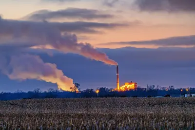 Platte Generating Station at Night - Coal Fired Power Plant in Nebraska (52894555609)