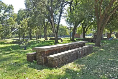 Lincoln City Park Kansas table and benches