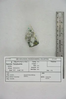Tetrahedrite with Malachite and Azurite (46979985104)