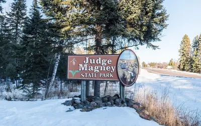Judge Magney State Park, Minnesota - Entrance Sign (26008408827)