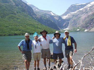 Gunsight Pass from Gunsight Lake Campground, July 22, 2007 - panoramio