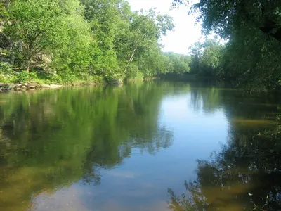 Cacapon River (photograph) at Timber Ridge Camp, WV, 1 of 2