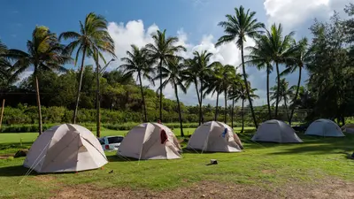 Campground at Anahola Beach Park, Kauai, Hawaii (41862032715)