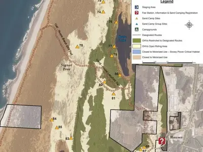 Hauser Sand Camping map