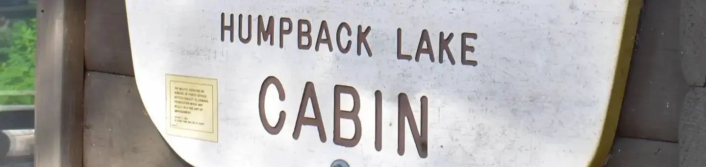 Humpback Lake Sign