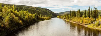 Río South Fork, Chicken, Alaska, Estados Unidos, 2017-08-28, DD 93-95 PAN