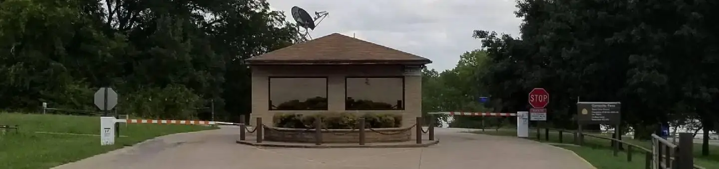 Gate House entrance to Holiday Campground