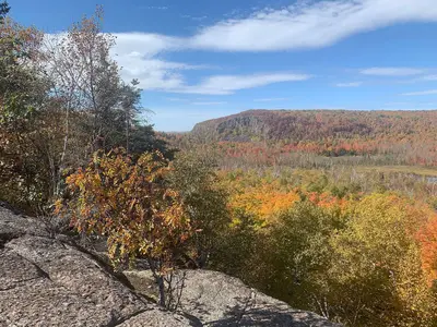 View from Mount Trudee in Tettegouche State Park