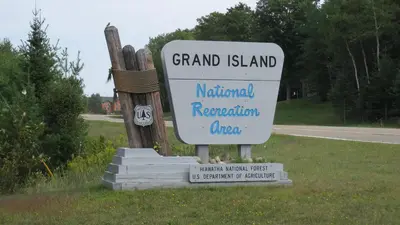 Entrance Sign along Hwy 28