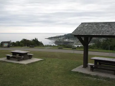 Grande-Vallée, vue à partir de la halte routière, Qc, Canada - panoramio
