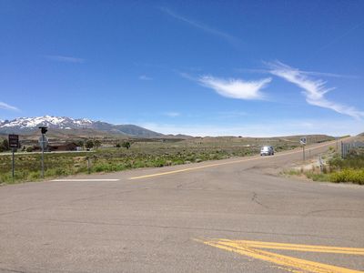 2014-06-22 12 05 35 View south along Nevada State Route 231 (Angel Lake Road) from the north end at Nevada State Route 223 (Humboldt Avenue) in Wells, Nevada
