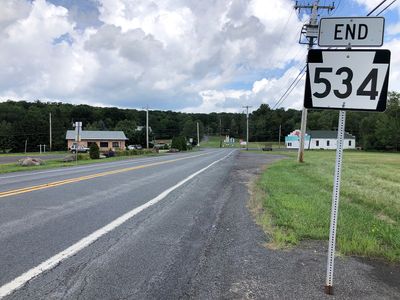 2022-08-07 12 29 11 View west along Pennsylvania State Route 534 just east of Pennsylvania State Route 940 (State Street) in East Side, Carbon County, Pennsylvania