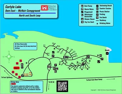 McNair Campground Map