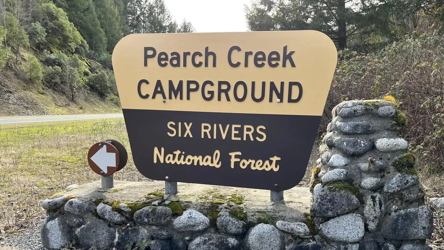 Pearch Creek Campground Sign