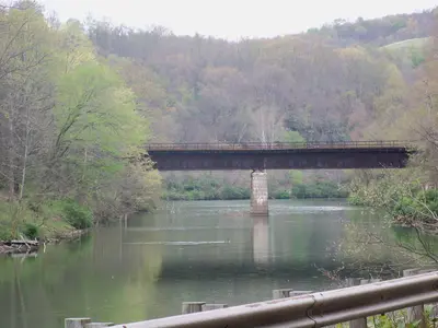 Rail Bridge near mouth of Yellow Creek