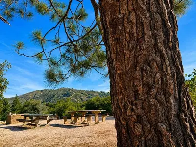 View from main area of the campground