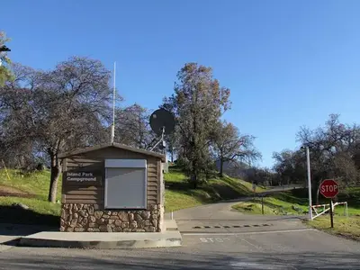 Island Park campground entrance