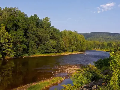 Esopus Creek looking downstream at Mount Tremper, NY