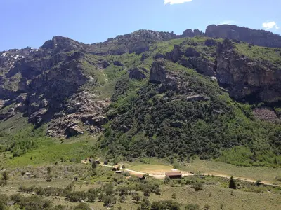 2014-06-23 15 07 09 View southwest from the Moraine Overlook in Lamoille Canyon, Nevada