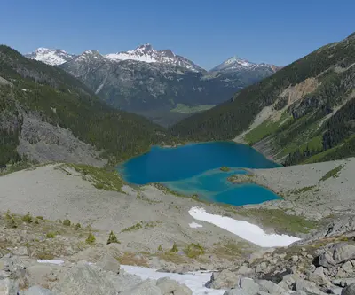 Upper Joffre Lake from above