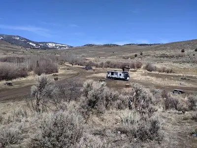 Inside Eagle Creek Campground in Montana