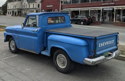 1964 Chevrolet C-10 Stepside in Blue, rear left