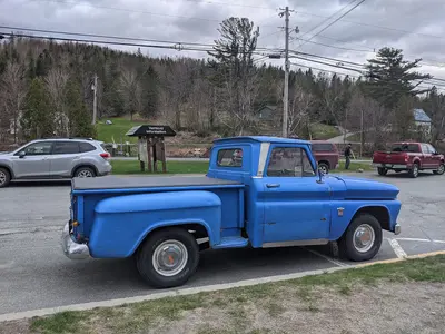 1964 Chevrolet pickup truck Park-&-Ride U.S. Route 2 West Danville VT May 2021