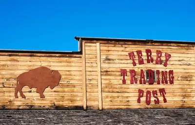 US-WY - Gleason - Sign - Road Trip - The West - Rocky Mountains - Terry Bison Ranch (4892443192)