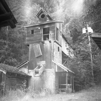 Abandoned Mine Entrance Near Kootenay Lake