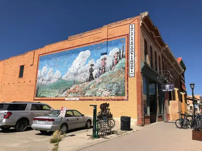 2022-09-10 12 02 42 Painting on the side of a building in Leadville, Lake County, Colorado