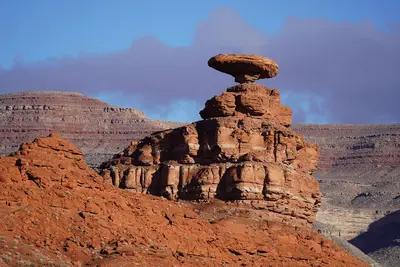 Mexican Hat Rock northwest face, March 2019