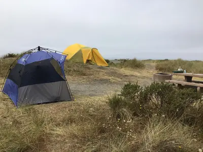 Gold Bluffs Beach Campground - Prairie Creek Redwoods State Park