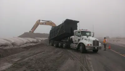 Sand Delivery For Covering Sandbags