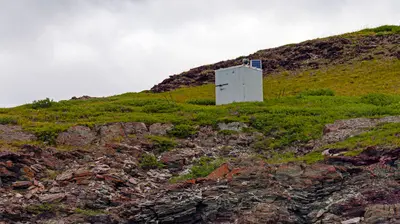 Stream gauge for Firth River in Ivvavik National Park, YT