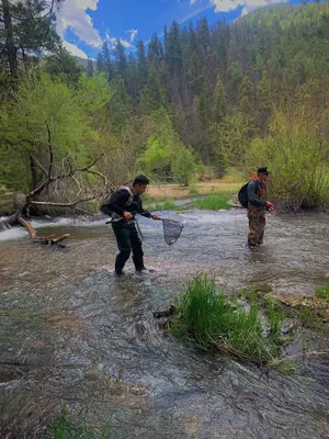Fishing friends at red river