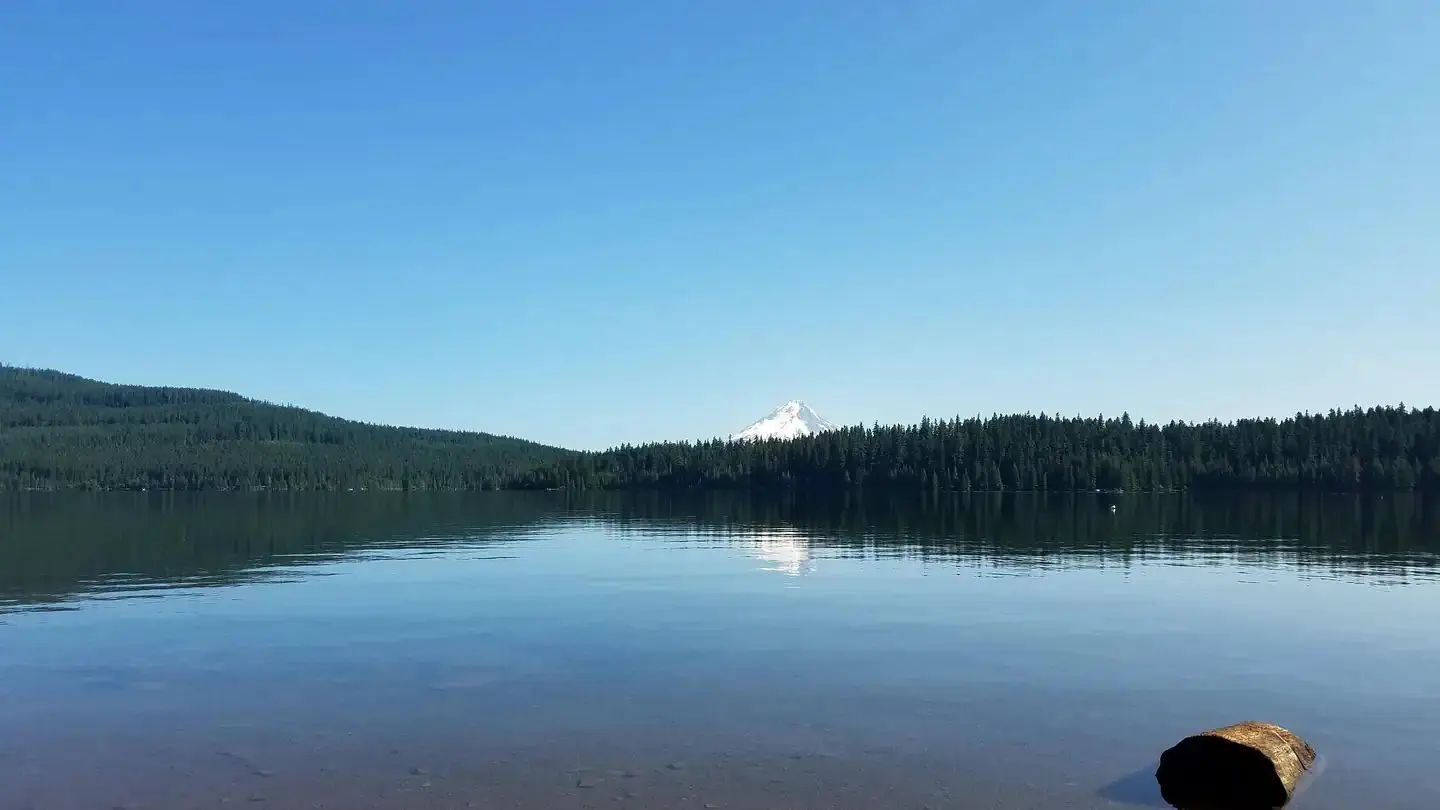 View of Mount Hood from Hoodview Campground