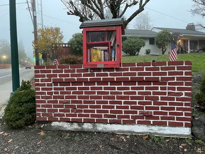 2024-12-04, Little Free Library (University Place, Washington), 073906AM