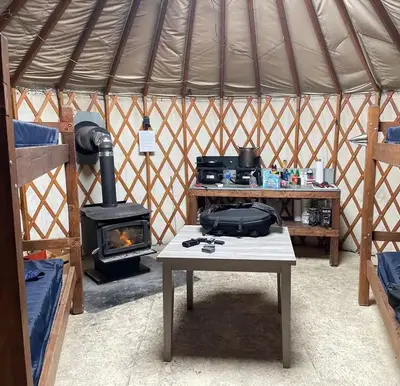 Inside Limber Yurt