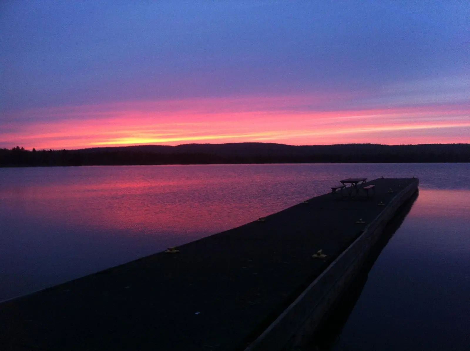 Sunset at Siskiwit Bay Dock