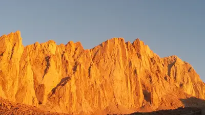 Mount Whitney, east face, from Trail Camp, Sept. 17, 2014 - panoramio