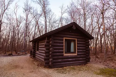 Cabin at Wild River State Park, Minnesota (43888392900)