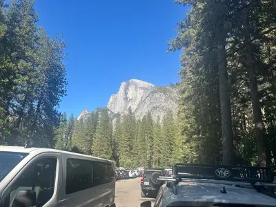 Half-dome, seen from the Curry Village area 03