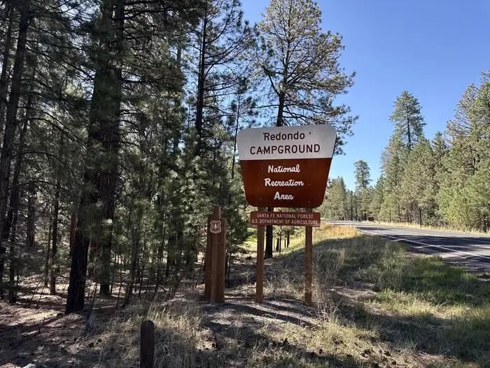 A photo of the entrance at Redondo Campground