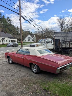 1968 Chevrolet Impala convertible East Burke Garage 365 VT Route 114 downtown East Burke VT May 2023
