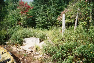 Start of portage trail to Neewin lake, on the Cummings lake side - panoramio