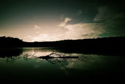 Sunset over Blue Lake - panoramio