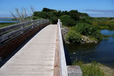 Brücke bei Floras Lake, Oregon, USA - panoramio
