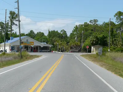 Western terminus of CR30B